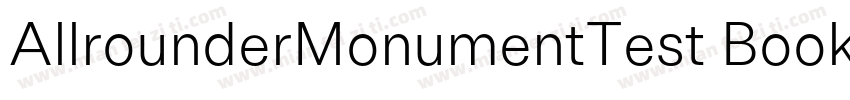 AllrounderMonumentTest Book字体转换